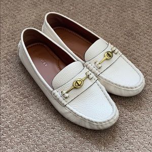 COACH Moccasin Loafer Pebbled Leather Crosby